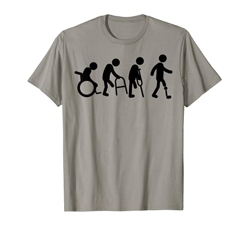 Divertido Amputado Regalo Protésica Evolución | Cute Disability Camiseta