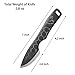 BPSKNIVES Techno Bee - Stainless Steel Neck Knife - Skeleton Fixed Blade Camping Knife with Genuine Leather Case - Fixed-Blade Outdoor Utility EDC Knives