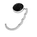 Produktbild Portable Crystal Alloy Handtaschenhalter Handtaschenhaken Faltbare Hangbag Hook Desk Hanger Mehrere Tasche Zubehör-Schwarz