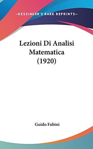 Lezioni Di Analisi Matematica (1920)