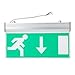Price comparison product image ROSEBEAR Acrylic LED Green Letter Fire Emergency Exit Lighting Sign Safety Evacuation Indicator Light 110-220V