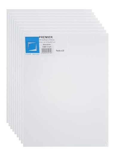 EMI Craft Schaumstoffplatten Klassisch A4, 3 mm, 10 Stück
