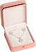 LAODA Necklace Pendant Box - Elegant Quality PU Leather Necklace Chain Earring Jewelry Gift Holder Box with Gold Trim Gold Button Decoration for Women & Men (1, Pink)