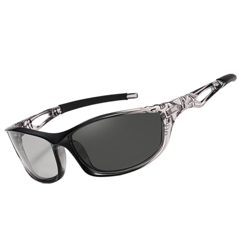Genérico Gafas de sol de pesca para hombres - Gafas de sol polarizadas | Gafas de en ciclismo ajustable | Gafas de de conducción | Convender las gafas de deportivas para conducir el ciclismo de pes