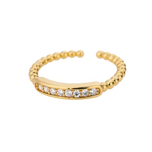 Bague en cristal ouvert vintage punk pour couples et mariages