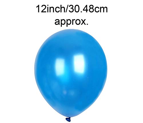 AMFIN® (Pack of 22) Birthday Decoration Combo/Birthday Decoration for Baby / 1st Birthday Decoration Items/Birthday Party Decoration/Frozen Theme Party Supplies - Blue with Confetti