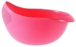 Entisia Rice Bowl Strainer – Durable Plastic Unbreakable Food Strainer, Washer Bowl for Rice Vegetable & Fruits, Multipurpose Perfect Size Fruit Bowl Basket and Strainer