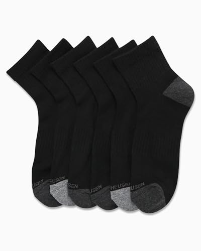 Van Heusen Men's Athletic Quarter Cut Socks (6 Pack)4