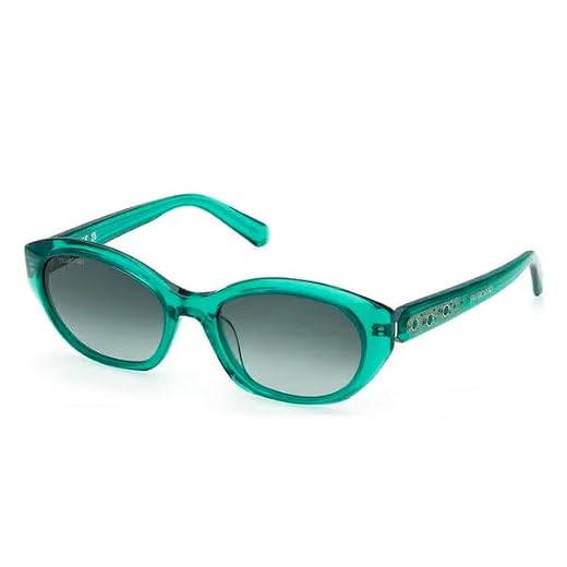 SWAROVSKI SK0384@5396P#, Shiny Dark Green, Regular para Mujer