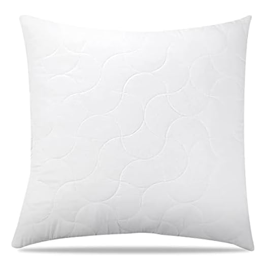 viewstar Kudde 80 x 80 cm, 850 g mikrofiberfyllning kudde pillow, mjuk och bekväm sovkudde kudde kudde 80 x 80, sängkudde för allergiker andningsbar komfort Kan läggas till med dragkedja