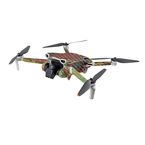 Image of MightySkins Carbon Fiber Skin Compatible with DJI Mini 3 - Rust | Protective, Durable Textured Carbon Fiber Finish | Easy to Apply | Made in The USA