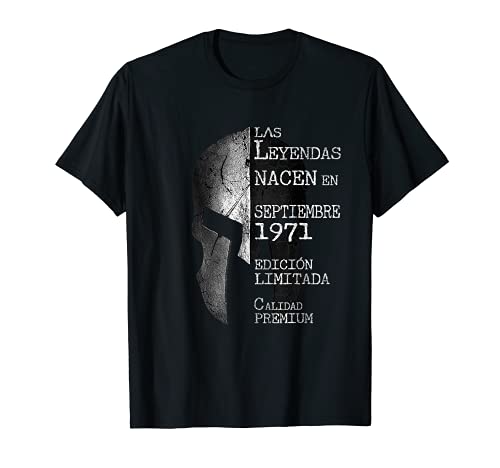 50 años Cumpleaños Las Leyendas nacen en Septiembre de 1971 Camiseta