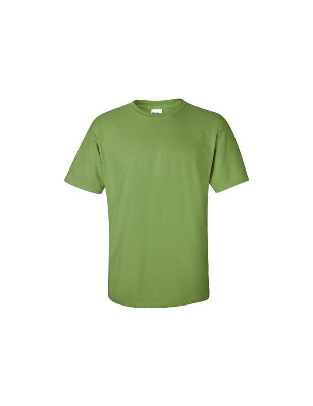T-shirt vierge Gildan en coton lourd résistant de couleur kiwi taille M