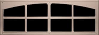 Coach House Signature Décor Simulated Garage Door Window Kit - Easy-Install Faux Garage Windows - Garage Door Decorative Hardware, Made in USA (Sandstone)
