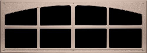 Coach House Signature Décor Simulated Garage Door Window Kit - Easy-Install Faux Garage Windows - Garage Door Decorative Hardware, Made in USA (Sandstone)