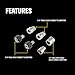 ACTIVE Quick Connect Kit M22-14mm for all type of Pressure Washers, Male Female 304 Stainless Steel Quick Disconnect Kit for Power Washer, Operating with Max 4000 PSI & 12 GPM at a temperature of 212F