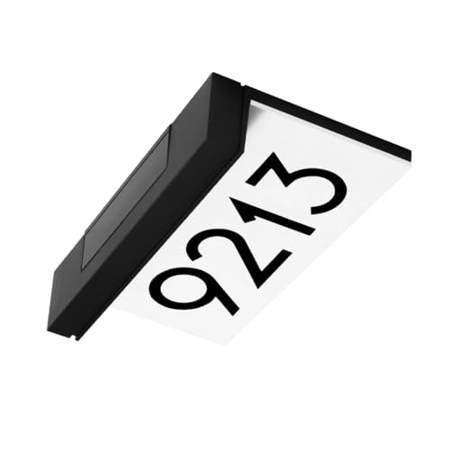 Luminaire solaire extérieur pour plaque de porte et éclairage LED numéro de maison Lurrose