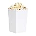 BLUE PANDA Popcorn Boxes for Party - 100 Pack, White, 3.3 x 5.5 x 3.5 In - White Popcorn Boxes for Movie Night
