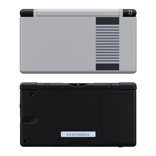 Image of eXtremeRate Classic NES Style Replacement Full Housing Shell for Nintendo DS Lite, Custom Handheld Console Case Cover with Buttons, Screen Lens for Nintendo DS Lite NDSL - Console Without
