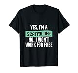 Andamio libre del constructor del andamio del trabajo del andamio Camiseta