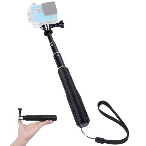 VINATO 19–49cm Selfie Stick für GoPro, Teleskopstange für Action Cam,Verstellbare Teleskop-Stick Aluminium Selfie-Stange für GoPro Hero 12/11/10/9/8/7/6 AKASO SJ4000 SJ5000 Insta360 X3 Action-Kameras VINATO 19–49cm Selfie Stick für GoPro, Teleskopstange für Action Cam,Verstellbare Teleskop-Stick Aluminium Selfie-Stange für GoPro Hero 12/11/10/9/8/7/6 AKASO SJ4000 SJ5000 Insta360 X3 Action-Kameras