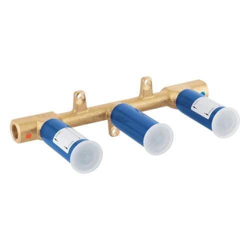 GROHE Zweihand Unterputz-Universal-Einbaukörper (1/2, Wandeinbau, mit Dichtmanschette), 29025002