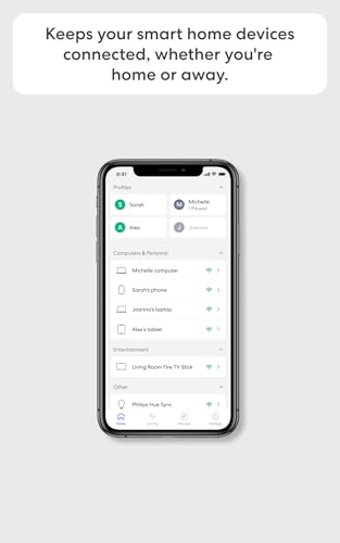 Image of Amazon eero 6+ mesh wifi router with eero Plus annual subscription (auto-renews) - Coverage up to 1,500 sq. ft., Connect 75+ devices, 1-pack