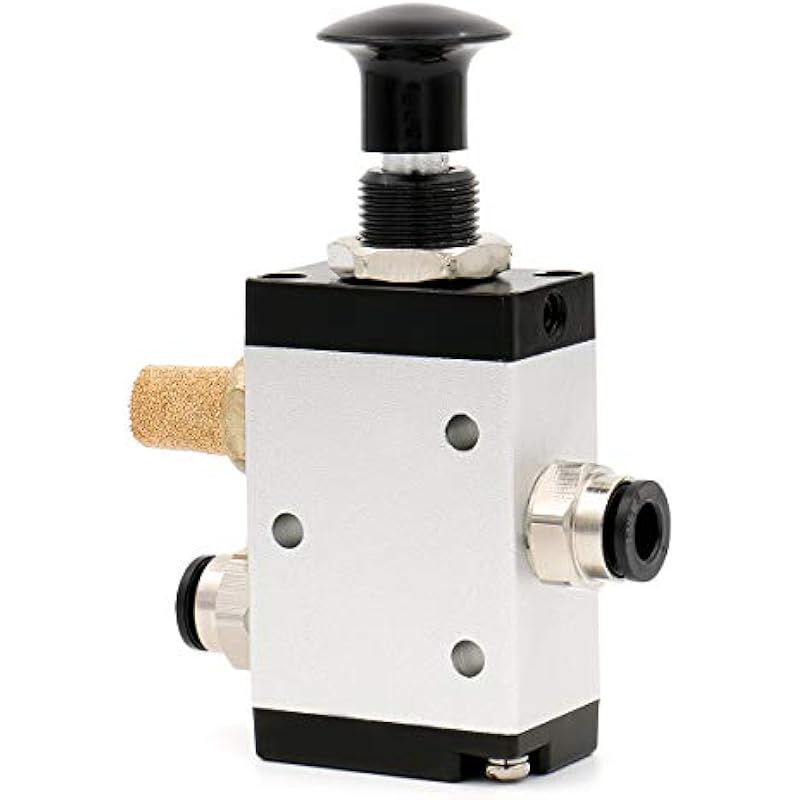 Baomain Pneumatic Air Hand Solenoid Valve 3 Way 2 Position Pneumatic Air Manual Control 1/4 PT 3R210-08 상세이미지 4