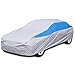 FSGRICH Funda para Coche Exterior del Coche Impermeable Cubierta Coche,Anti-UV Transpirable Resistente al Polvo Lluvia Rasguño Nieve al Aire Libre (Plata, 510x195x175cm)