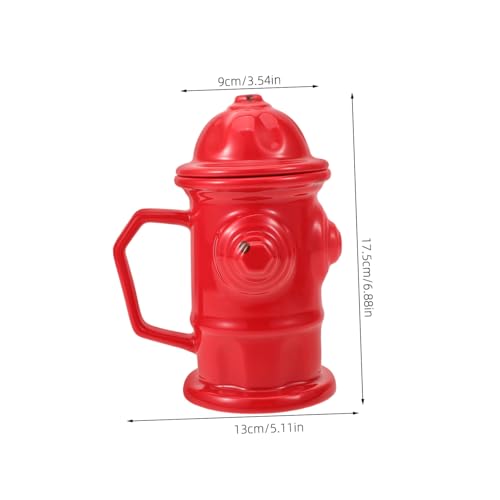 Mug bouche d'incendie rouge tasses décoratives pour le bureau - 5