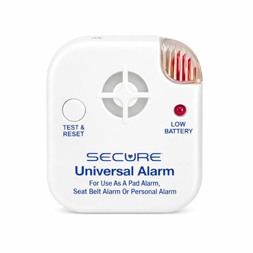 Secure Safety Solution SUA-1 Universal Alarm Monitor for Elderly Dementia Patients Fall Prevention - Works with All Secure Bed, Chair & Wheelchair Seat Belt Sensors for Seniors (Not Included)