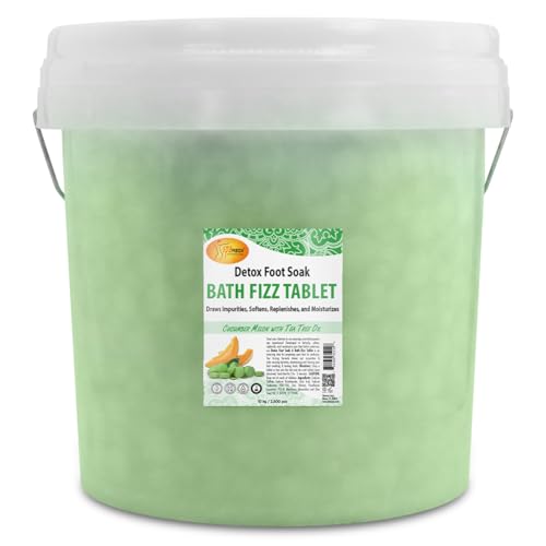 SPA REDI - Bath Fizz Tablets - Cucumber Scented - 2500 Tablets - 3 Gal Pail
