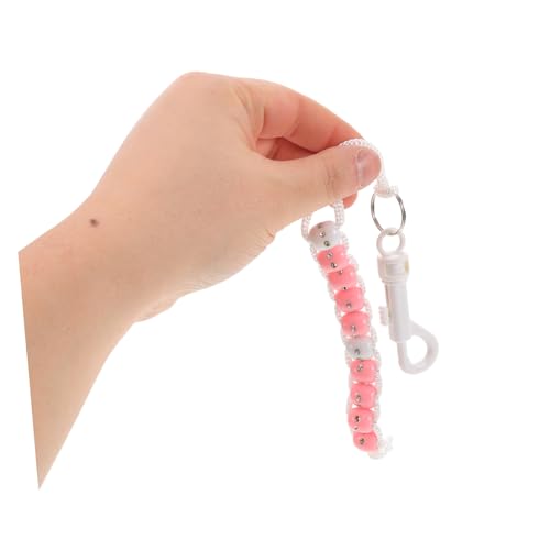Pulsera contador de golpes de golf con cuentas rosa miniatura 4