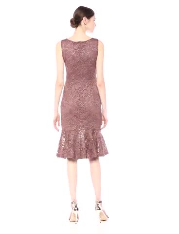 Amazon.com: Marina Women's Lace Midi Dress, Navy, 12 : Clothing, Shoes &  Jewelry