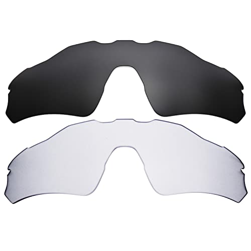 Verres Radar EV Path Noirs Polarisés de Remplacement en Taille Unique