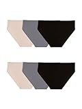 Fruit of the Loom Women's 6 Pack Microfiber Bikini Panties, Multi, 7