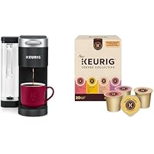 Keurig K-Supreme Single Serve Coffee Maker with MultiStream Technology, 4 Brew Sizes, 66oz Reservoir + Coffee Collective Variety Pack, 20 Count