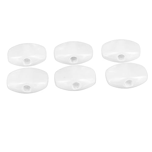 Boutons d'accordeur de Guitare, Poignée Confortable en Plastique Portable Professionnel Facile à Installer Boutons de Cheville de Réglage 6 Pièces pour le Remplacement (Blanc)