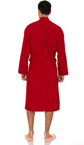 Image of TowelSelections Mens Robe Cotton Terry Cloth Bathrobe Soft Towel Bath Robe for Men XS to 3X