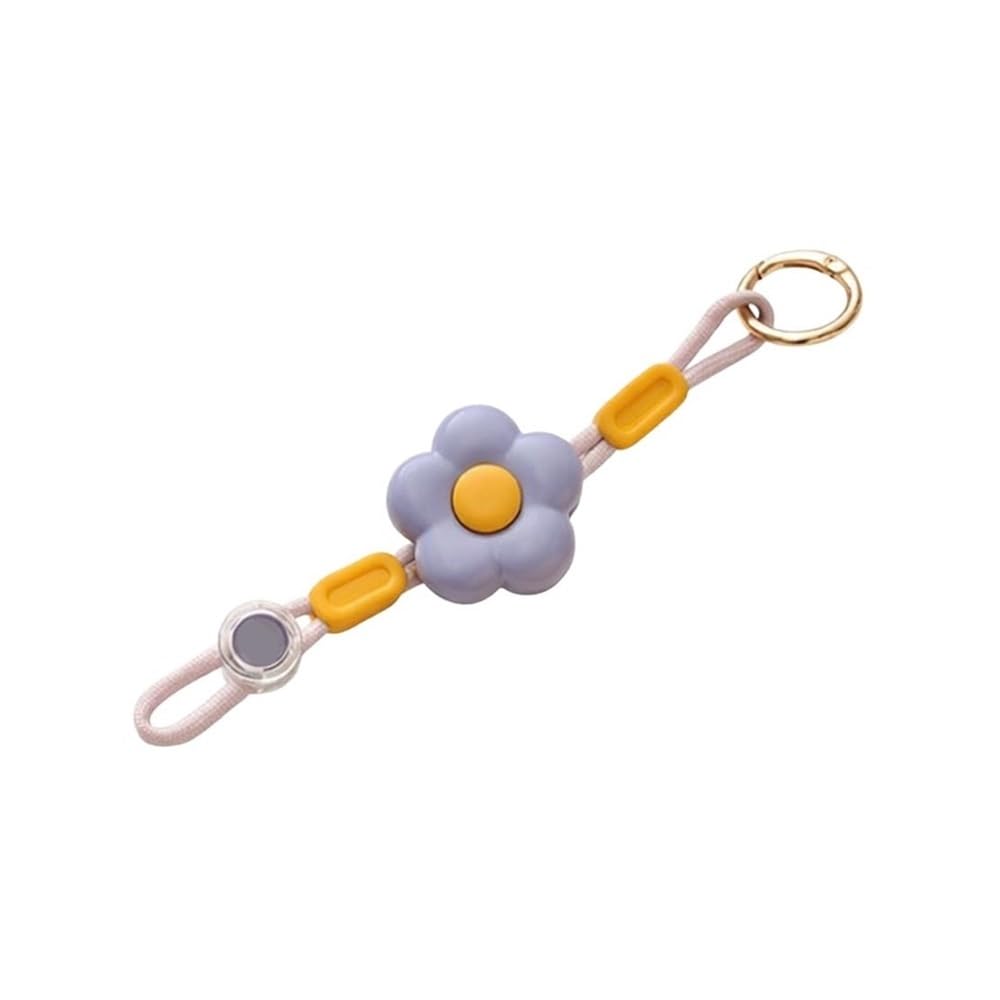 2Pcs Adjustable Flower Hat Clip, Lightweight Multifunctional Holder for Backpack and Water Bottle Strap(Purple)