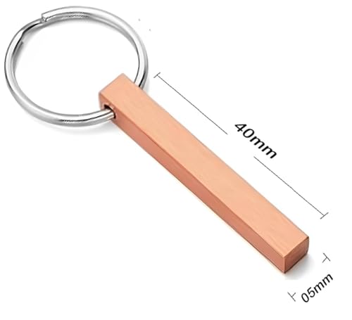 Image of KlowAge Personalized Custom Message Names Bar Keychain