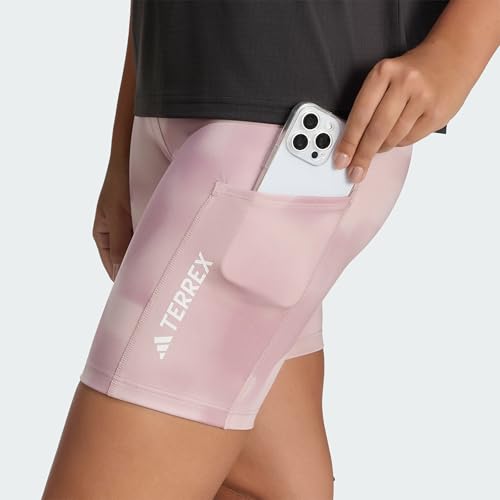 adidas Damen Terrex Multi 8Inch Printed Tight Shorts, Magic Mauve/Dual Lilac, L – Ansicht 3