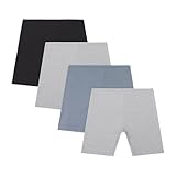 Hanes Big, Cotton Stretch Play Girls, Pull-On Shorts, Assorted Solids, Multipacks, Grey Heather, Black, Blue