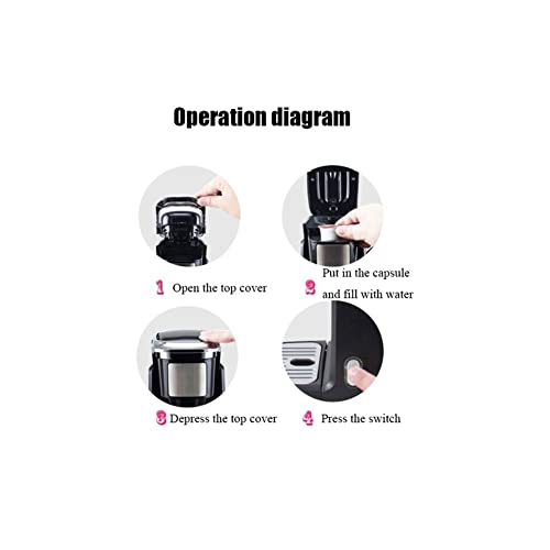 WJYZYHM Kaffee-Pod-Maschinen, automatische Kaffeemaschine Automatische Milch-Tee-heiße Getränkemaschine kommerzielle All… – Bild 5