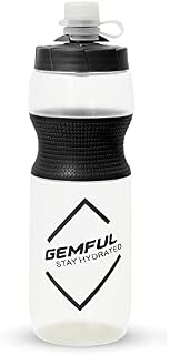 GEMFUL Bike Water Bottles 750ml Lightweight Sports Squeeze Bottle for Cycling and Gym