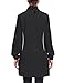 MoFiz Women's Fleece Dress Sweatshirt Long Half Zip Pullover Polar Tunic Winter Lounge Dress Warm Cover Ups with Pocket Black M