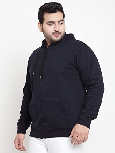 Image of Scott International Men's Solid Cotton Hoodies for Men, Trendy and Comfortable Sweatshirts for Men, Stylish Winter Wear with Hood and Pockets, Fashionable Hooded Sweatshirts