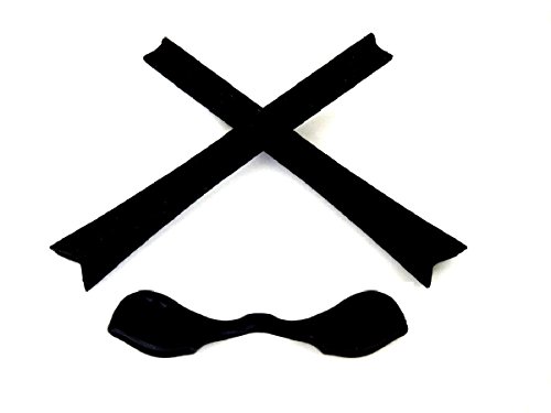 Galaxy Nose Pads & Earsocks Rubber Kits Compatible For Oakley Radar Path Black Color