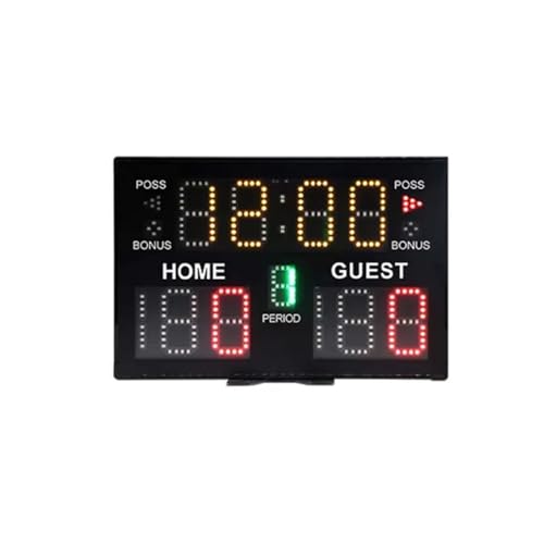 Cronómetro LED multifuncional para gimnasio 37.5x25x2.3 cm miniatura 1