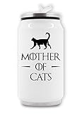 Diámetro: 72 mm RaMedia Madre de gatos Latas térmicas para bebidas
